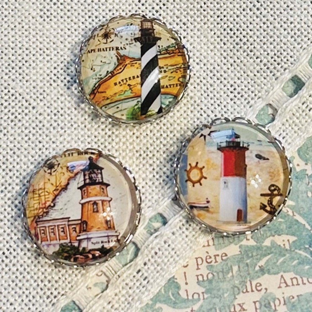 My Big Toe Designs Lighthouses Needle Minder Set Accessory