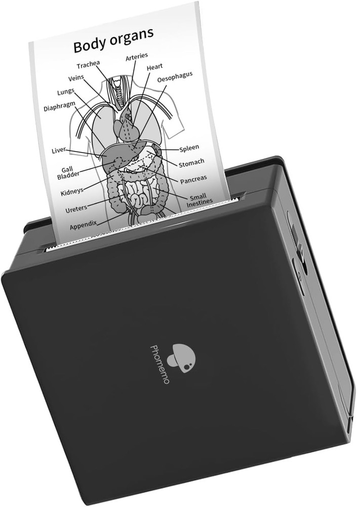 Mini Sticker Printer- Mini Printer Sticker Maker Machine M02, Print Pods Suitabl