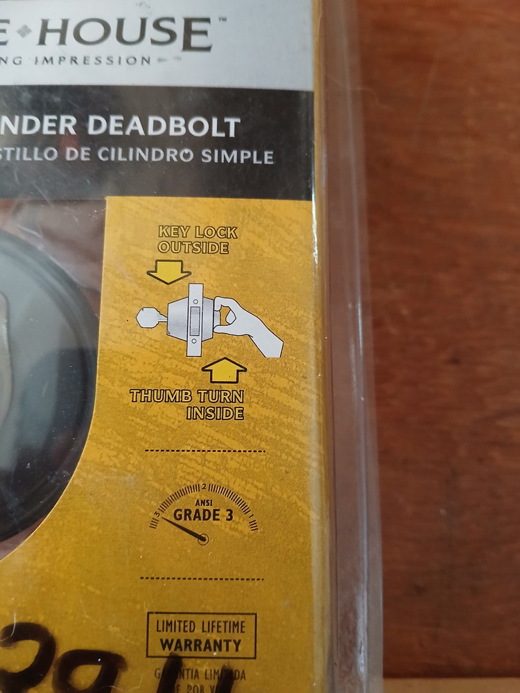 Gatehouse Single-Cylinder Deadbolt - NOS