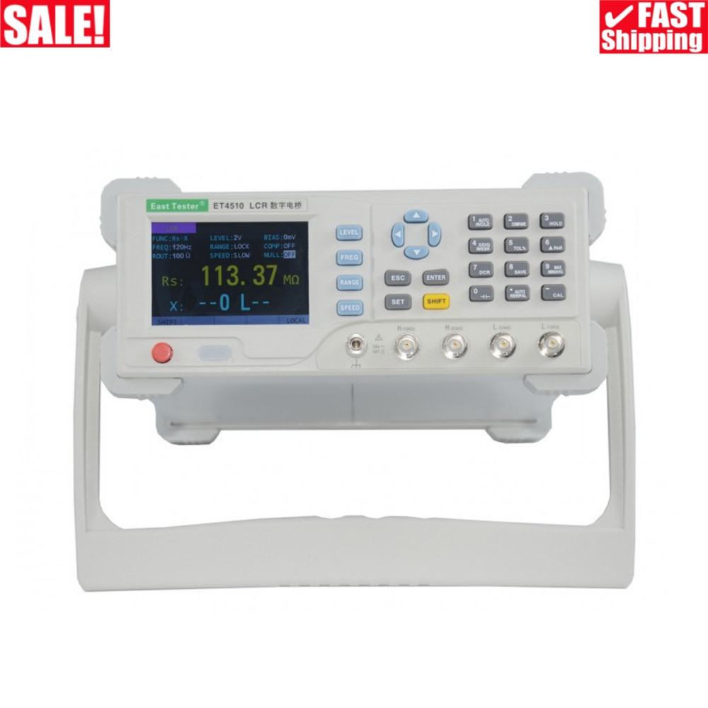 ET4510 Desktop LCR Tester Meter Capacitance Inductance Meter Testing Frequency