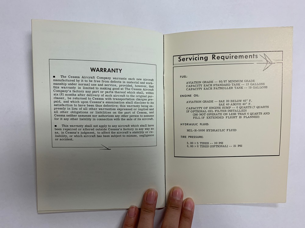Cessna Model 150C 1963 Owner's Manual - Original