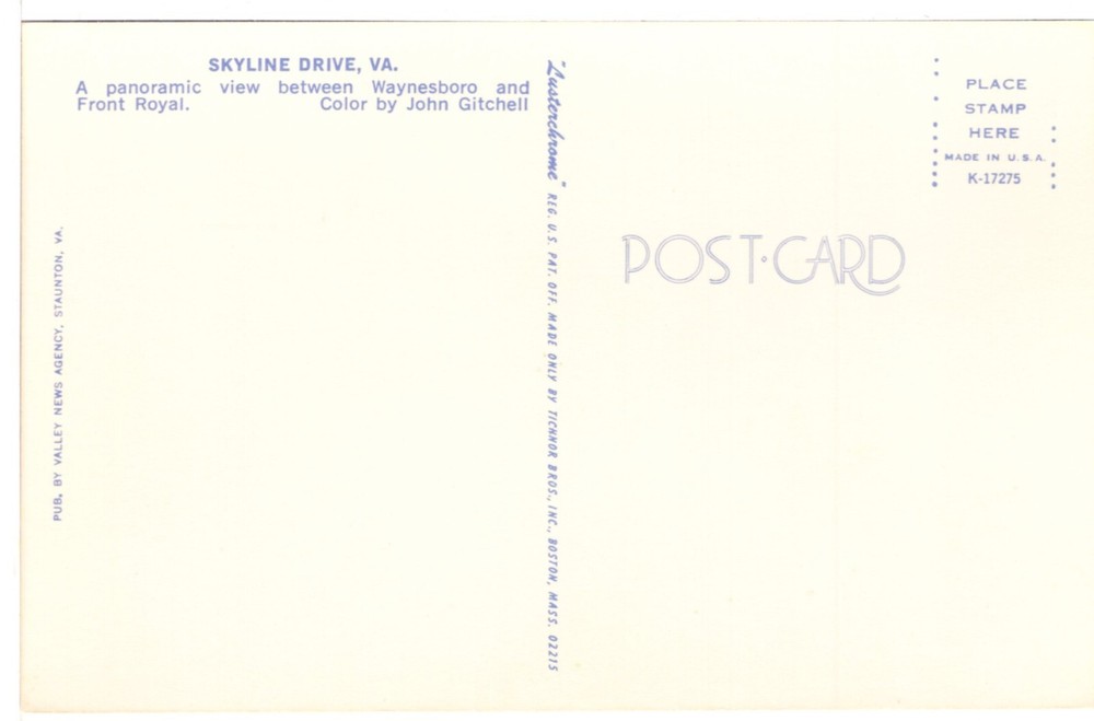 SKYLINE DRIVE, VA - PC3222