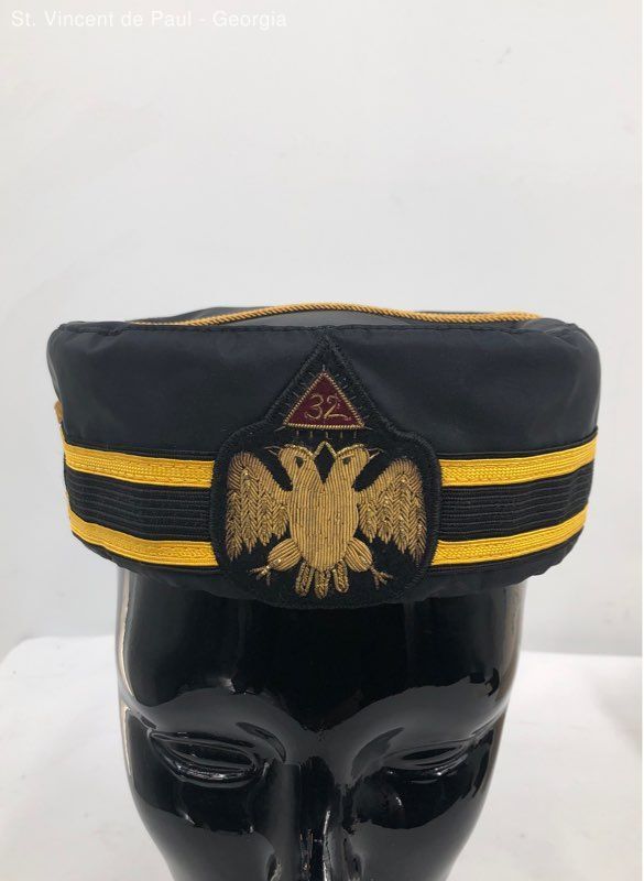 32nd Degree Scottish Rite Freemasons Masonic Cap Hat Double Eagle 7