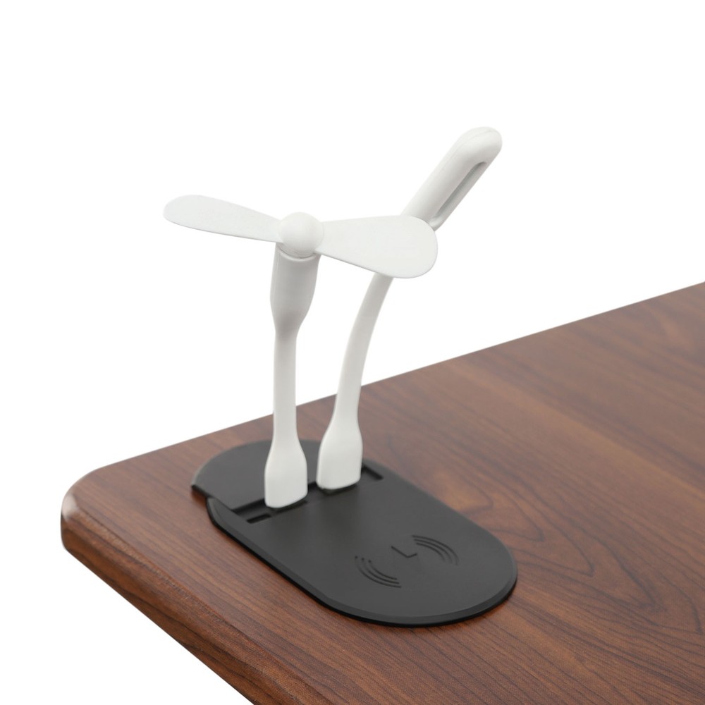 Adjustable Height Side Table Walnut Color Mobile Bedside Table dinner tray table