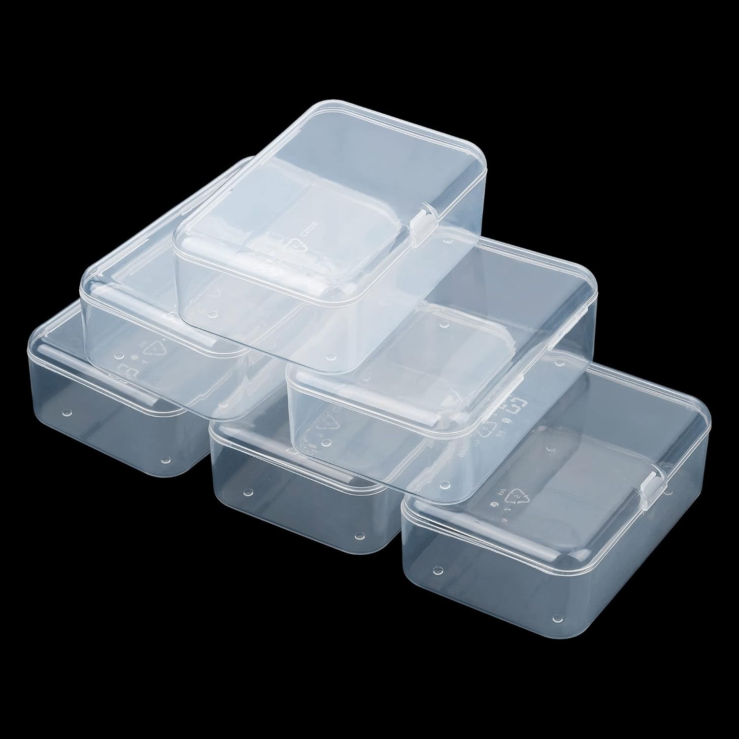 Small Plastic Storage Box Lidded Case Container Coin Screws Jewelry Travel Beads