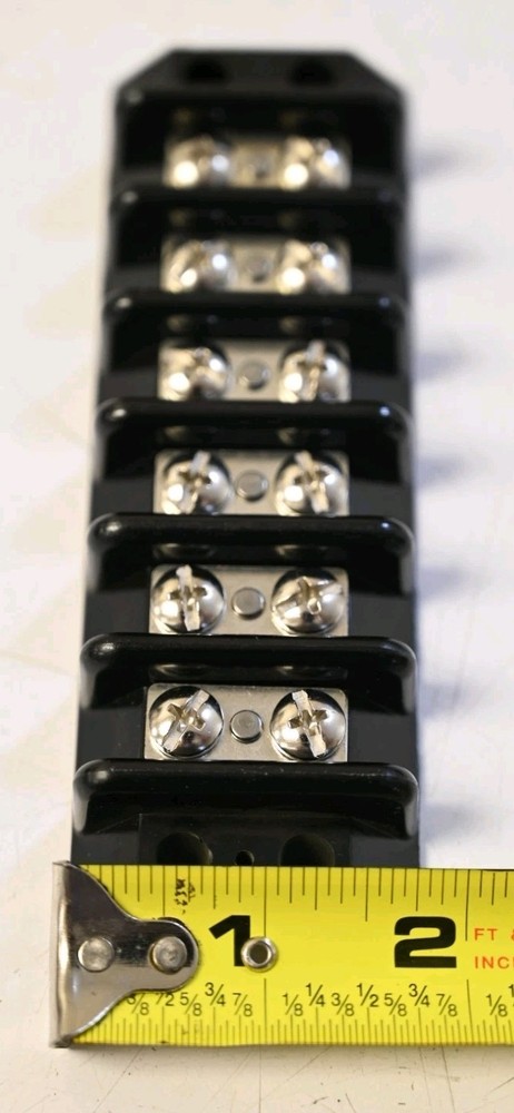 Panel Mount Barrier Terminal Block / 2 Row / 6 Positions