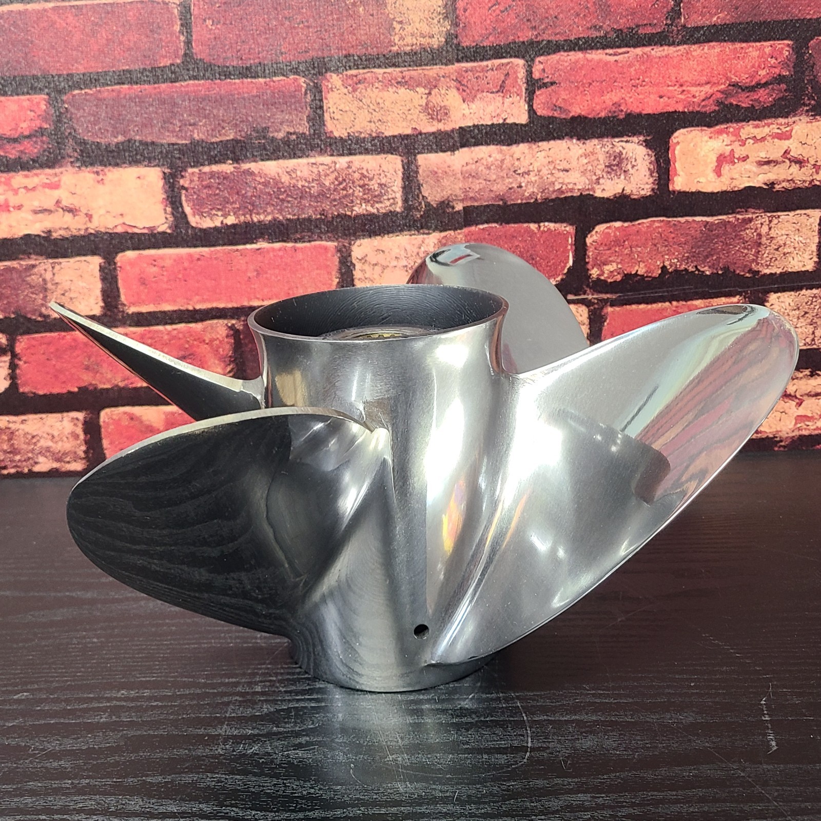 OMC Shooter 4 Blade RH Stainless Steel Prop 13.25 x 25 Pitch 15 Spline 431718