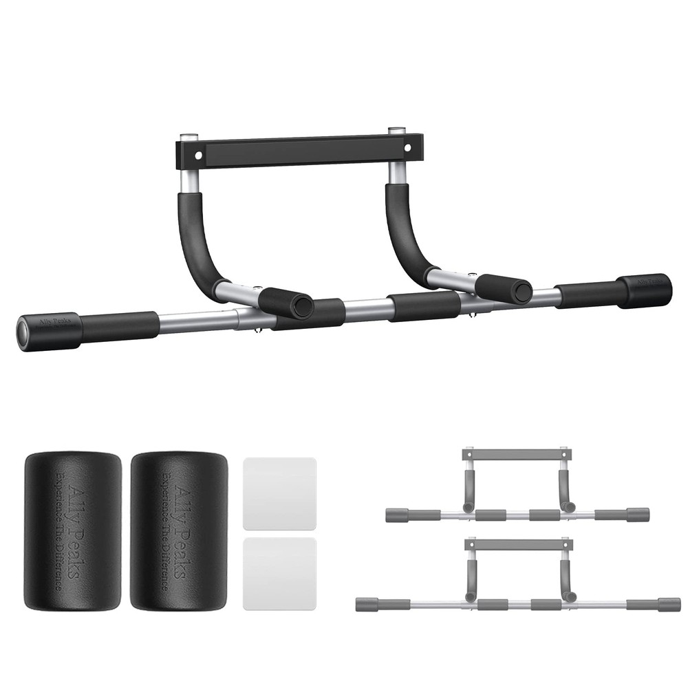 Ally Peaks Pull Up Bar for Doorway,Multiple Levels Width Adjustable Pull Up B...