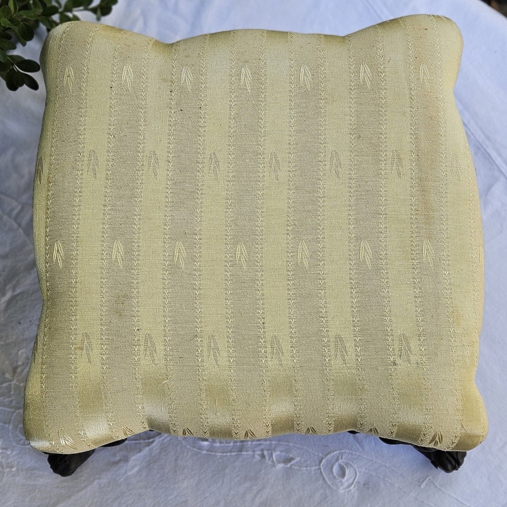 Victorian Style Cast Iron Footstool 14X14"