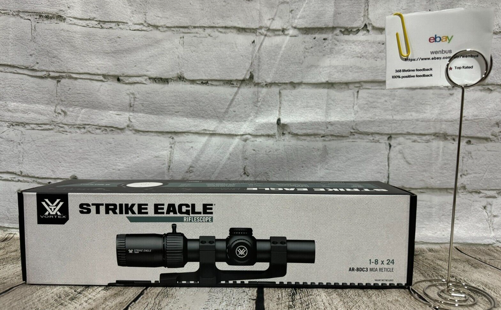 VORTEX STRIKE EAGLE 1-8X24 GEN 2 RIFLESCOPE W/ AR-BDC3 RETICLE & VORTEX Mount