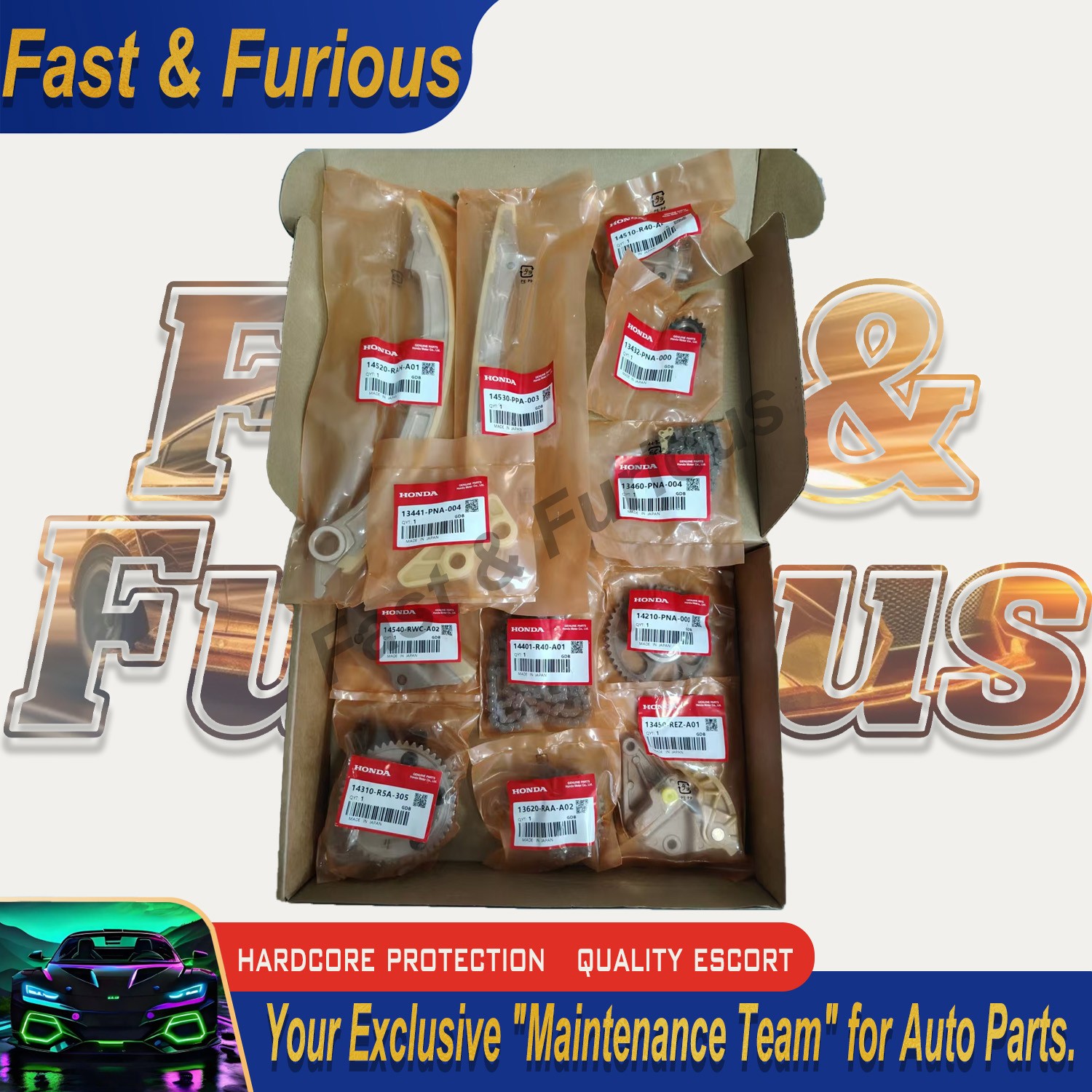 OEM For 08-2015 HONDA ACCORD CR-V 2.4L L4 DOHC Timing Chain Kit VVT Sprocket SET