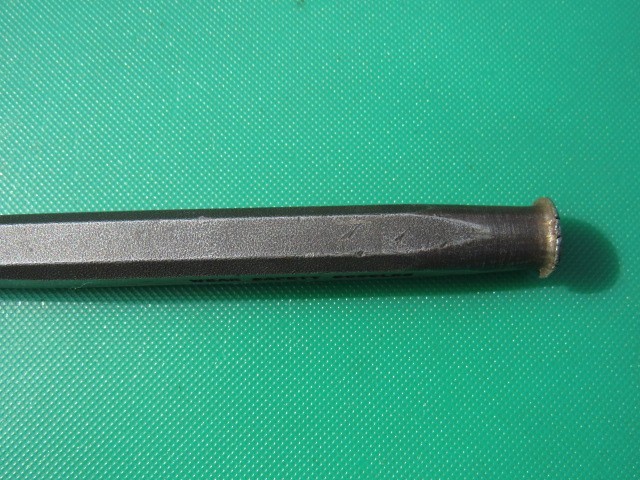 SNAP ON 1/2" PPC816 FLAT TIP CHISEL 6" LENGTH UNDERLINE LOGO PPC816A USED