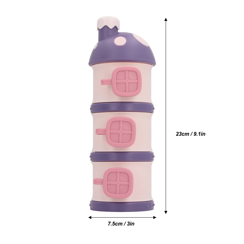 Multilayer Formula Holder Storage Non Spill Stackable Portable Baby Milk Powder