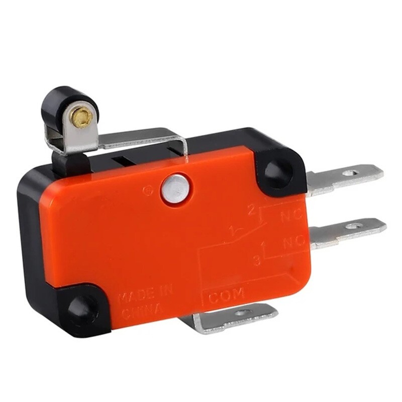 10Pcs For Omron V-155-1C25 Black Hinge Roller Lever Micro Limit Switch 15A