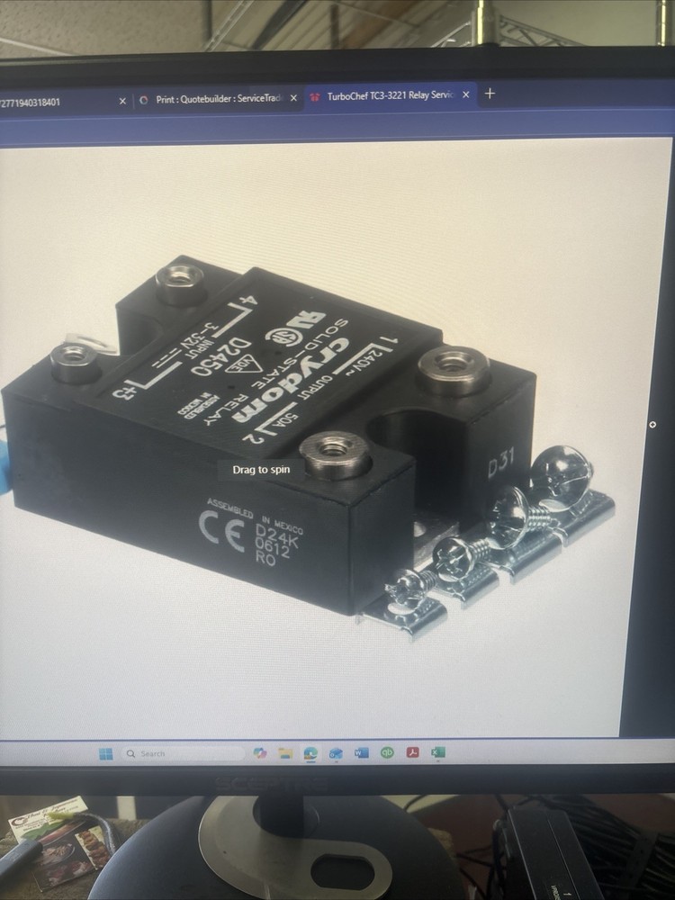 TurboChef TC3-3221 Relay Service Kit, Solid State