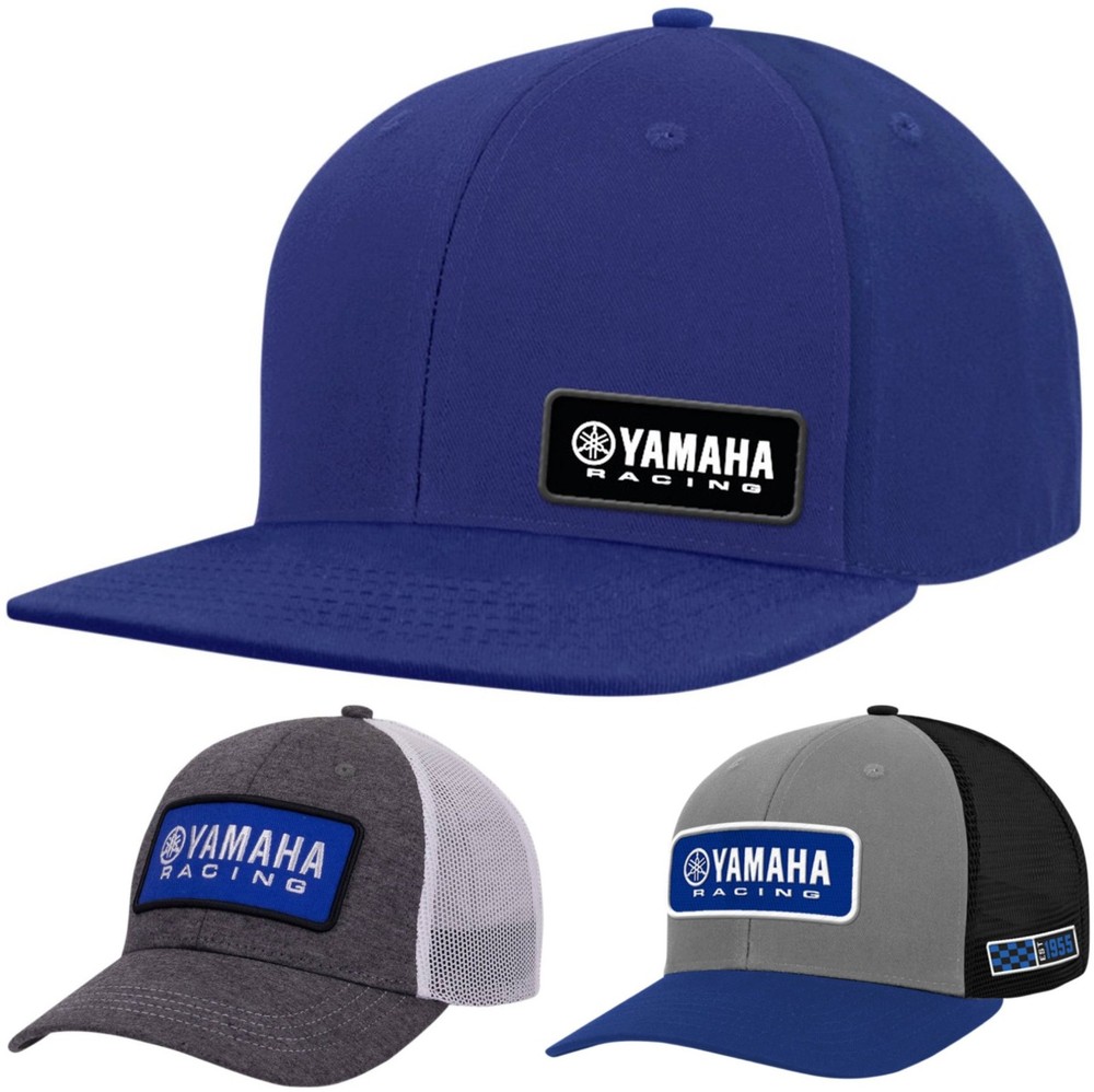 Licensed Yamaha Racing Mens Snapback Hat