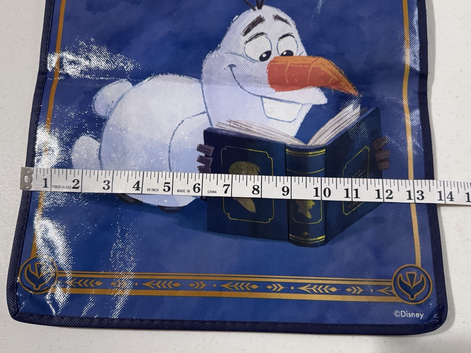 Disney Frozen Olaf "Snow-It-All" tote bag made of polypropylene 13X15X6 inches