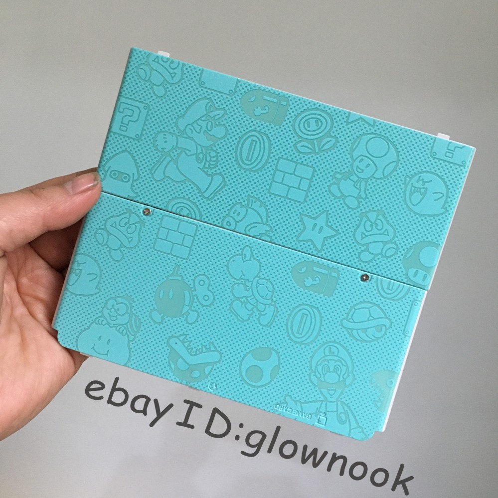 Turquoise Mario Pattern Replacement Shell for Nintendo New 3DS console parts Hot