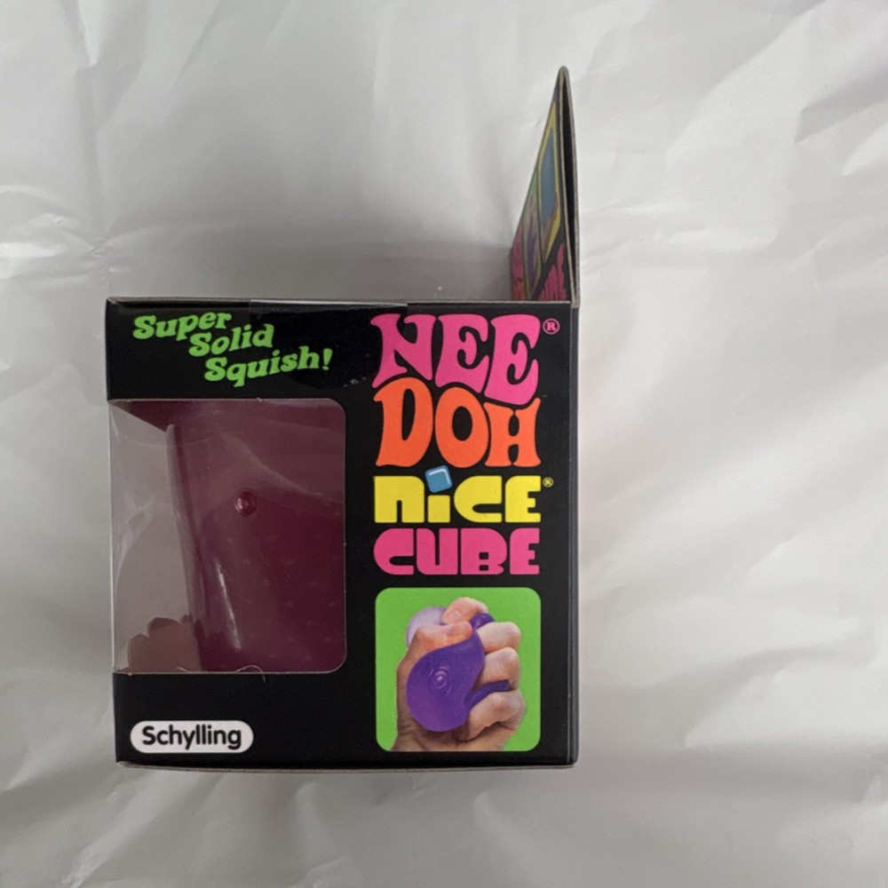 Schylling Nee Doh Nice Cube Super Solid Squish Pink Toy 25307HY
