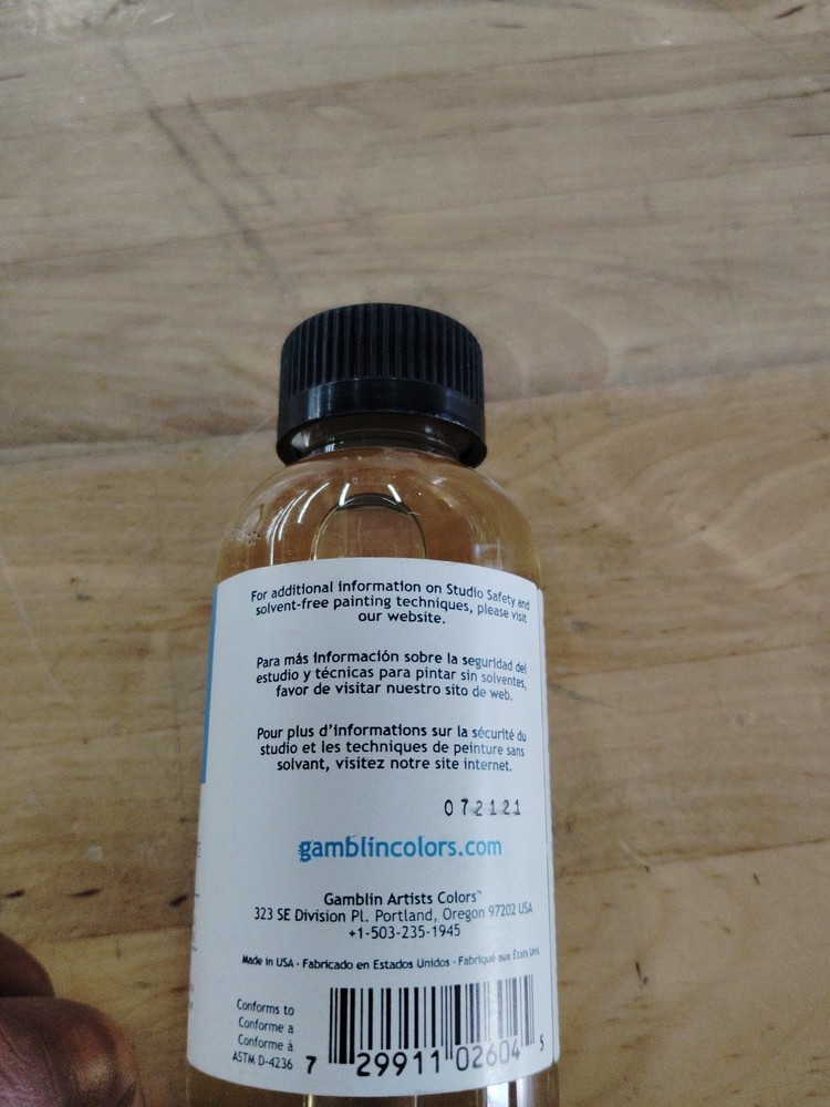 Gamblin Solvent Free Fluid Painting Medium, 4.2oz
