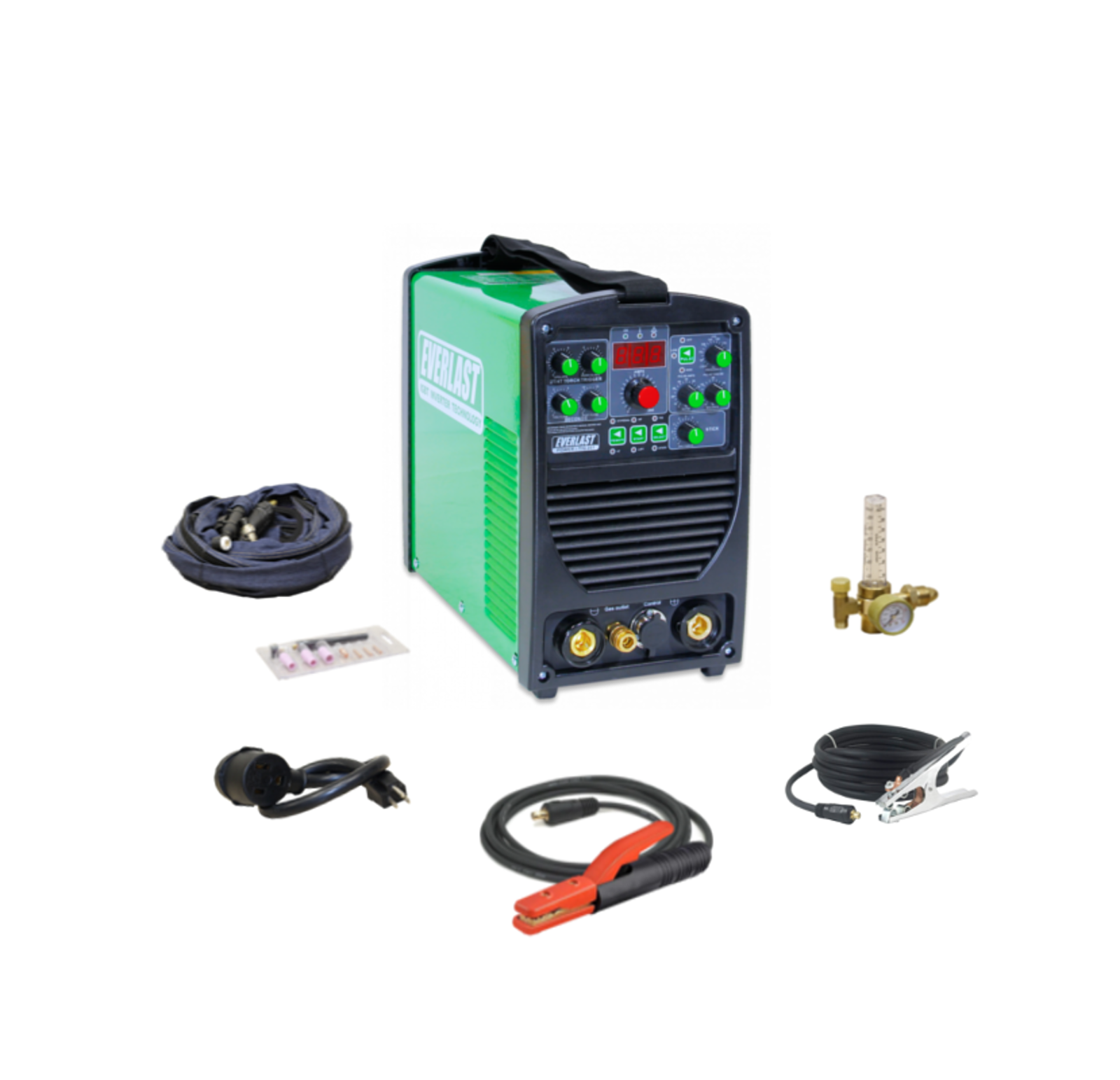 Power-iTIG 201 DUAL VOLTAGE 200AMP DC TIG STICK PULSE WELDER EVERLAST NOVA PKG