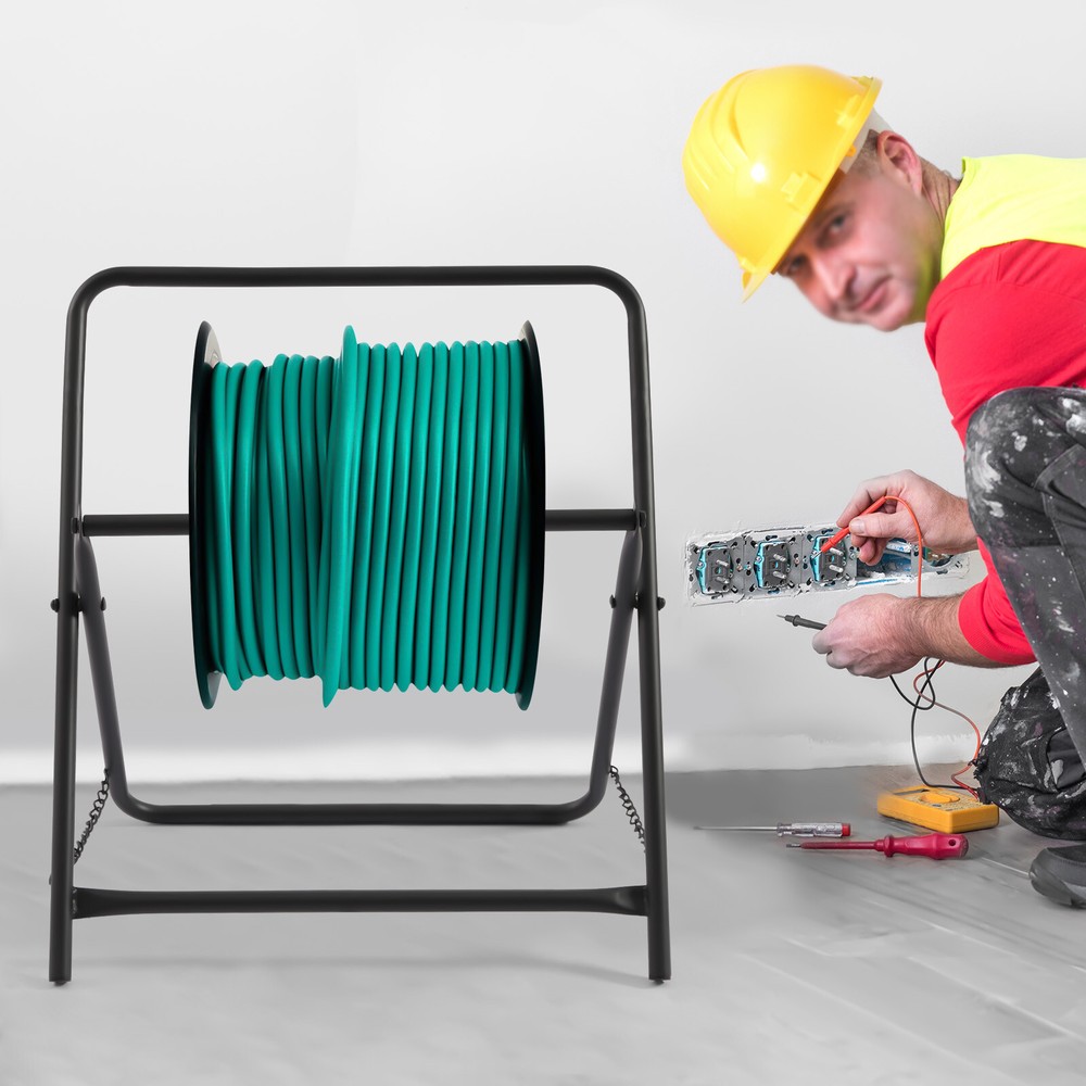 Foldable Wire Spool Rack Cable Caddy Wire Spool Dispenser Cable Holder HeavyDuty