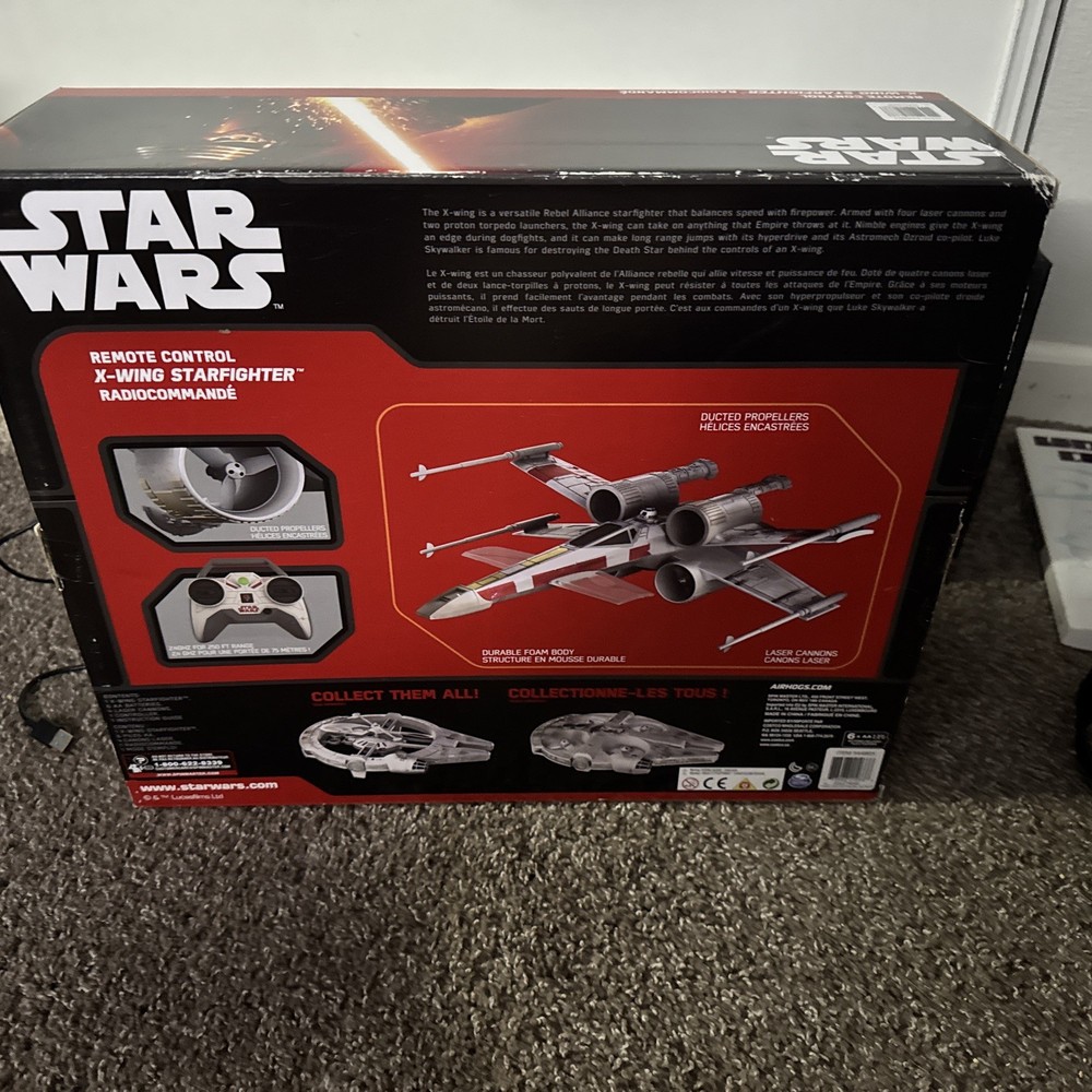 Air Hogs Star Wars Remote Control X-Wing Starfighter. Untested open box