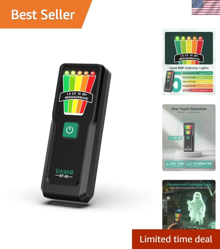 Lightweight EMF Detector with Wide Frequency Range - Perfect for Paranormal Use