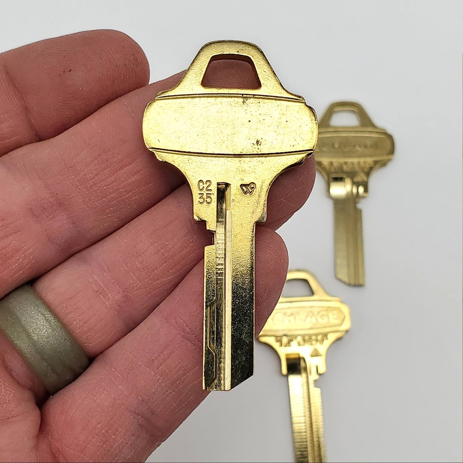 Schlage Everest 35-007 C235 Key Blanks Nickel Silver 6 Pin Lot Of 5 NOS