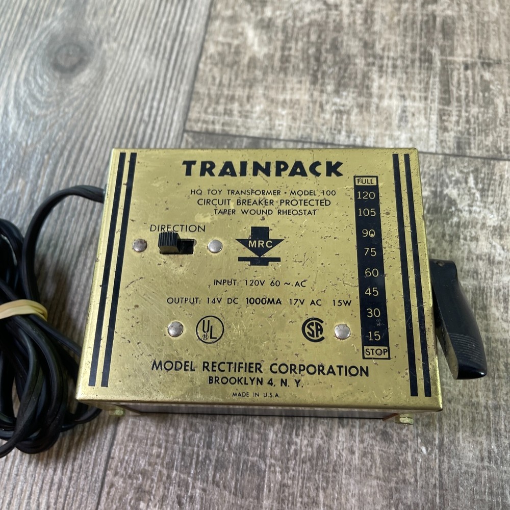 MRC TRAINPACK MODEL 100 FOR HO SCALE TRAINS AS IS NOT WORKING