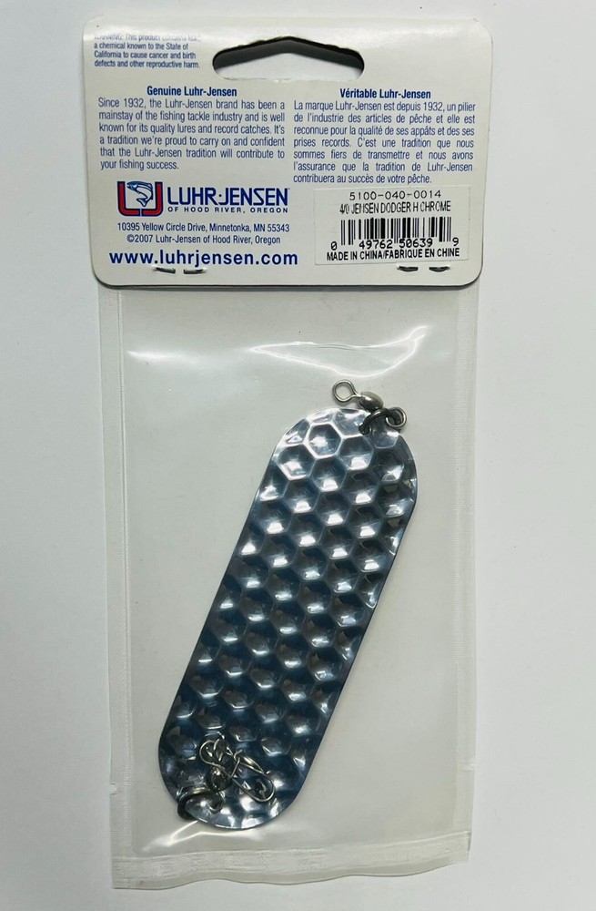 Luhr Jensen 4/0 Jensen Dodger Chrome Flasher.