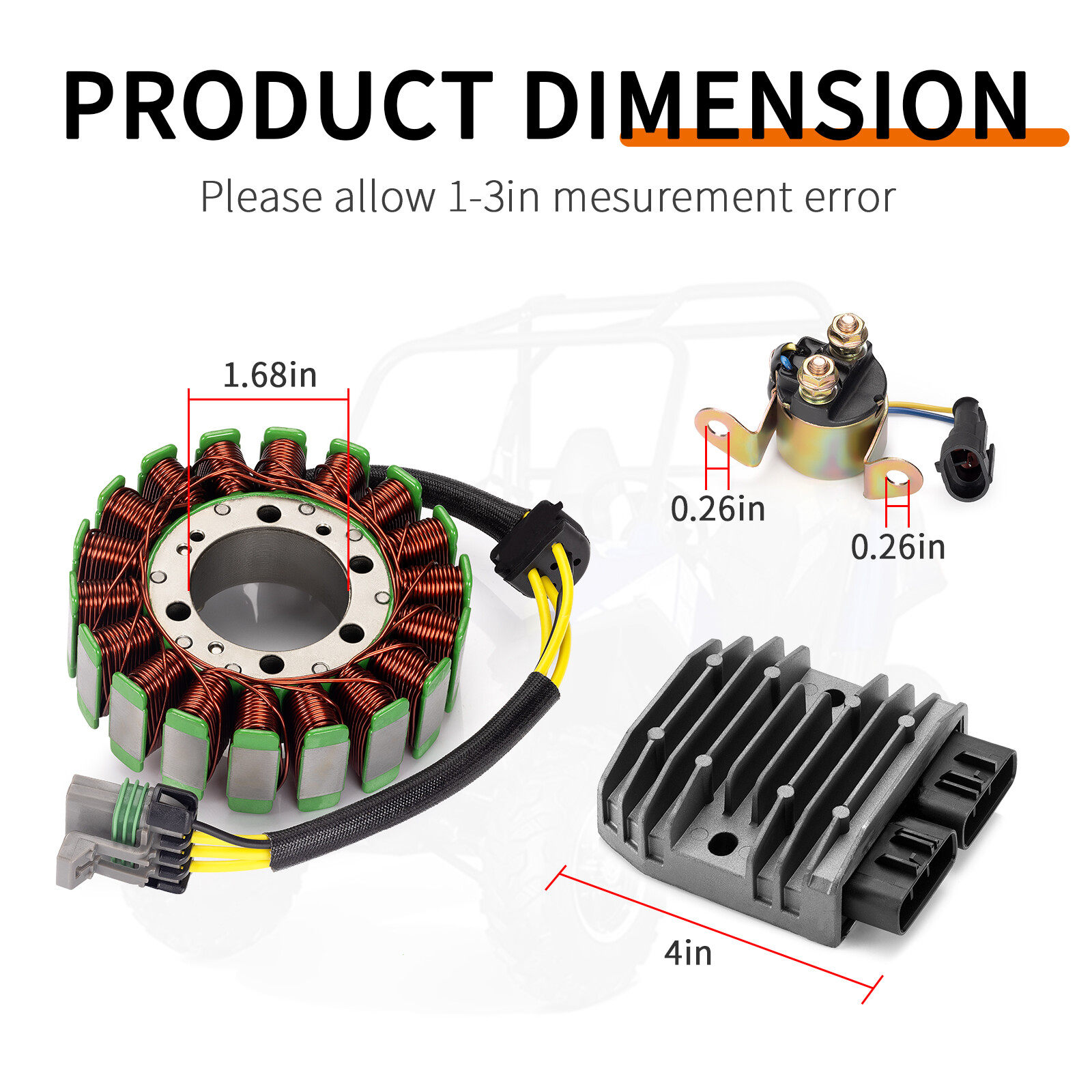 2011 2012-2017 for Polaris Ranger 800 Stator & Rectifier & Starter Relay Gasket