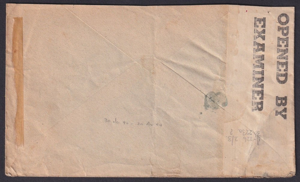 MALTA: (18230) CENSOR DD/13 CANCEL/COVER 1944