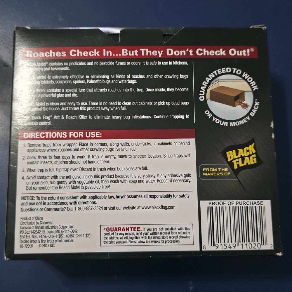 Black Flag Roach Motel Traps, 2-Count, 1-Pack