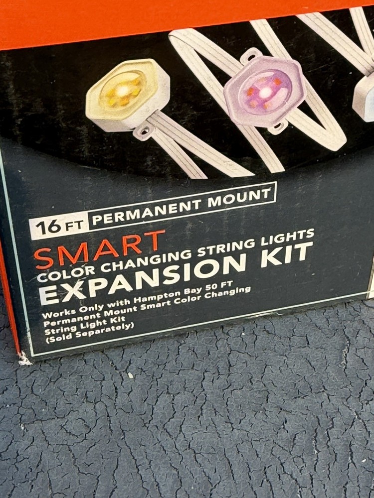 Hampton Bay 10-LED 16.4' Plug-in Mini Integrated LED String Light Expansion Set