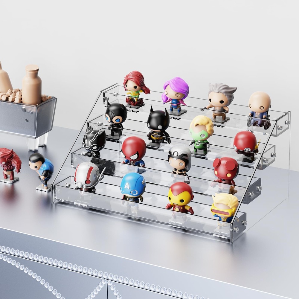 HUITAI Acrylic Display Shelf,Risers Stands,Perfume Clear