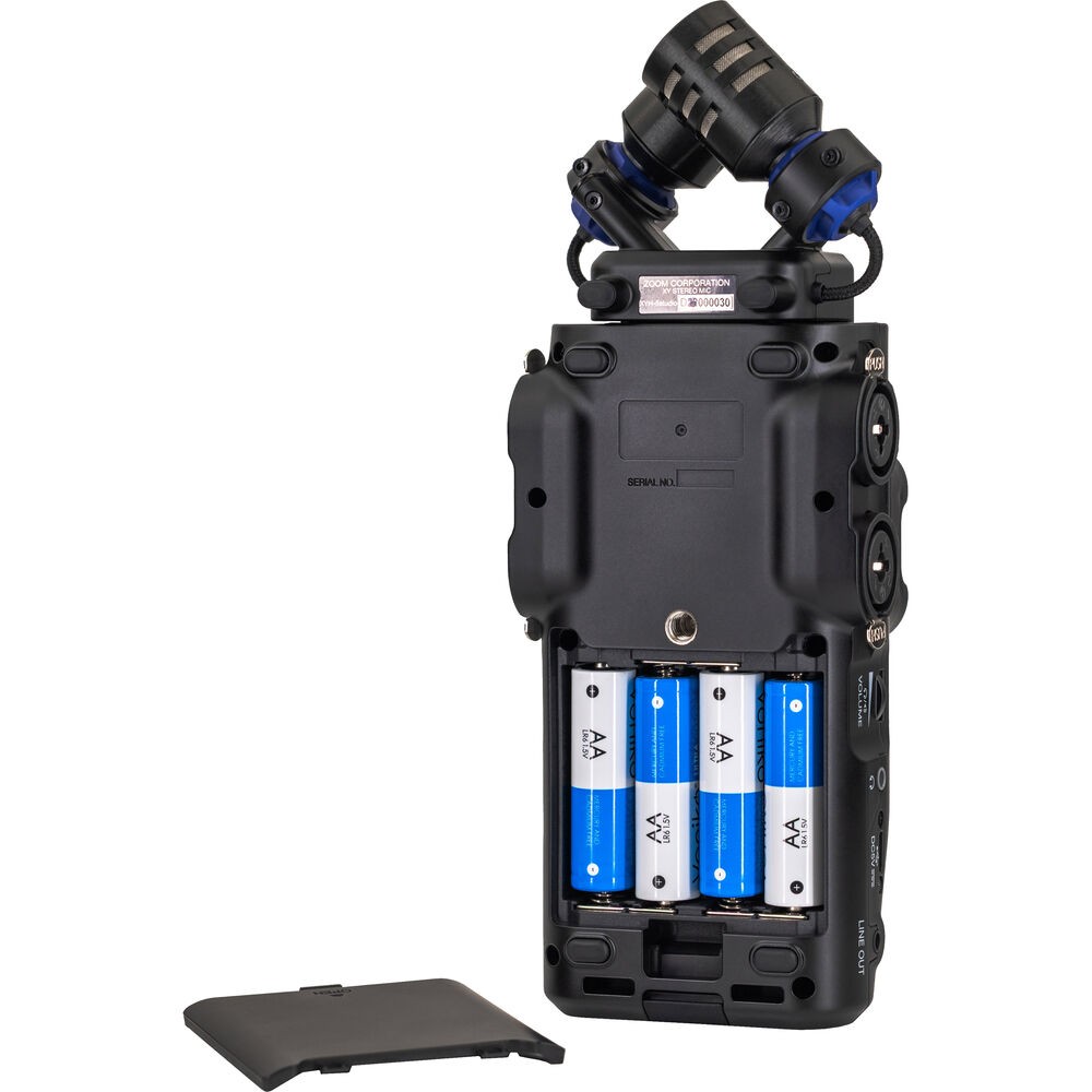Zoom H6studio 6-Track Handy Recorder Bundle with 32GB microSDHC & AAA Set