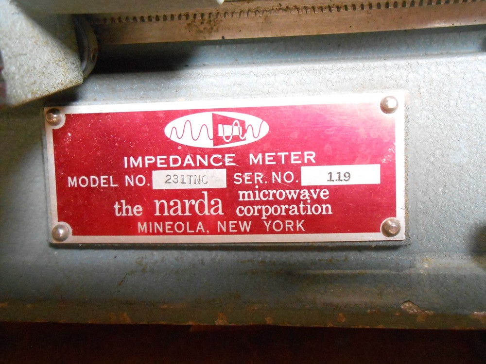 NARDA 231TNC IMPEDANCE METER