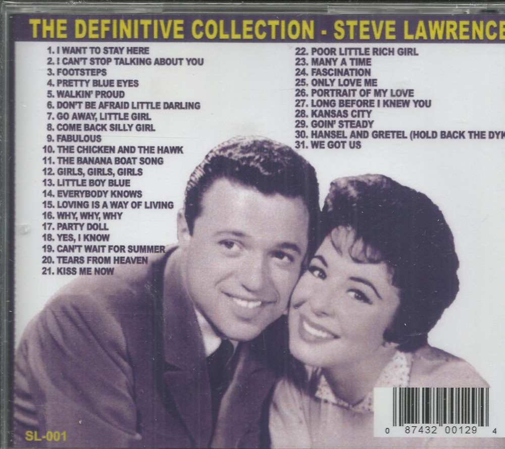STEVE LAWRENCE - DEFINITIVE COLLECTION CD BRAND NEW