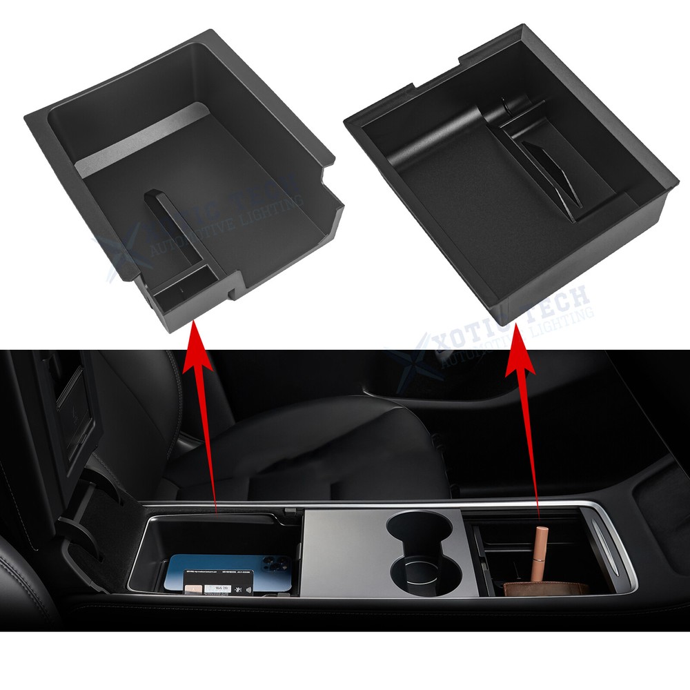 For Tesla Model 3&Y Console Insert Tray Armrest Compartment Storage Holder Kit