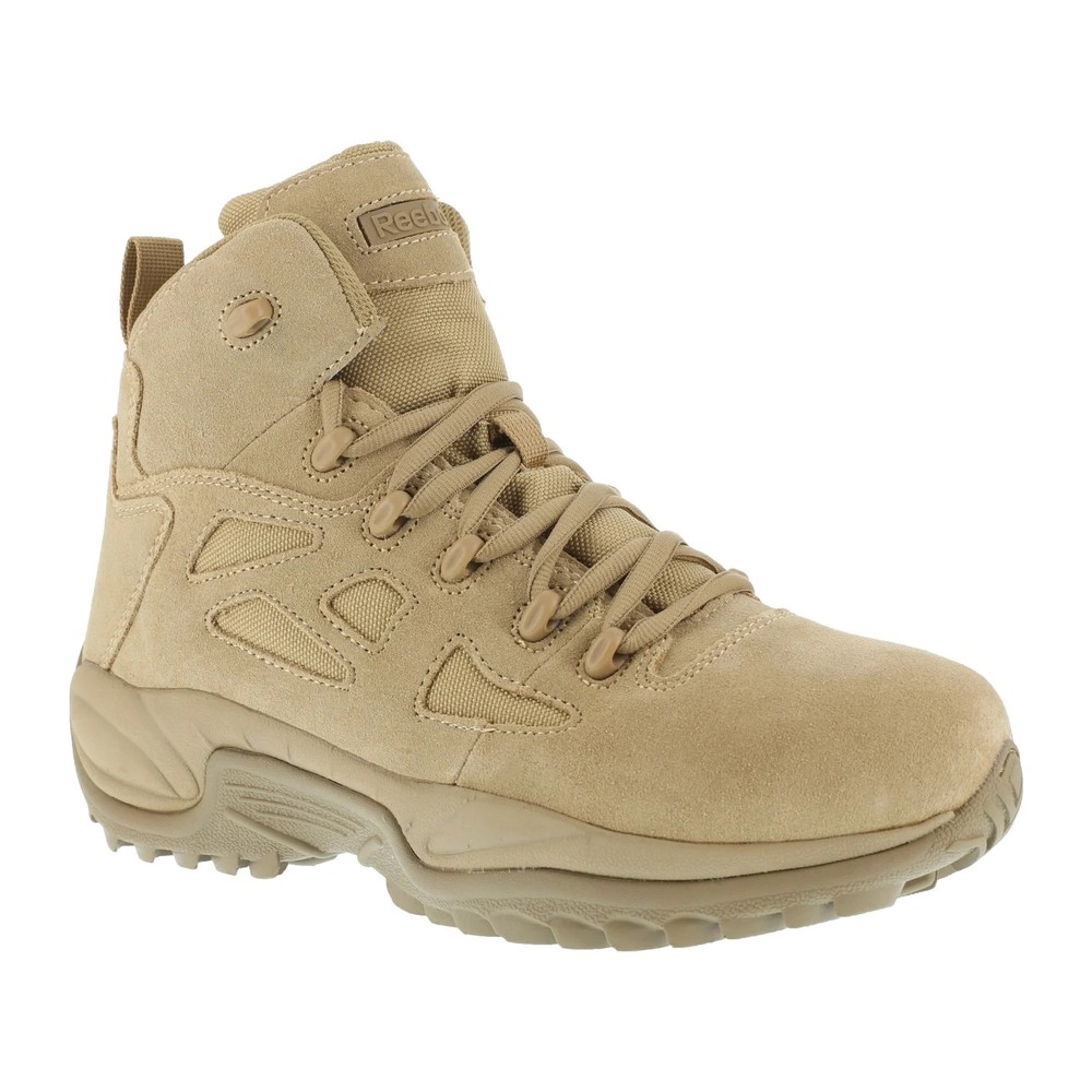 Reebok Duty Men's Rapid Response Tactical Soft Toe Boot Desert Tan - 6 Medium