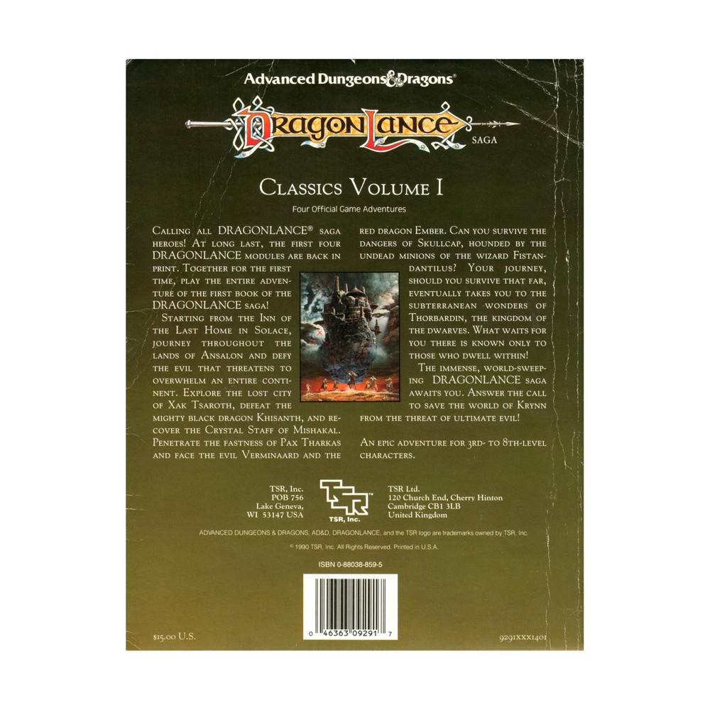 TSR Dragonlance Dragonlance Classics #1 (1st) Fair