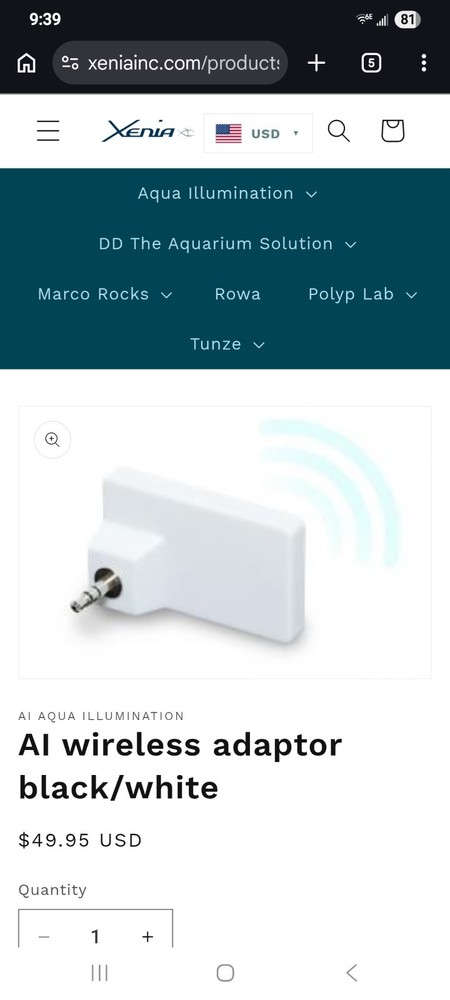 Aqua AI Illumination Wireless Adapter