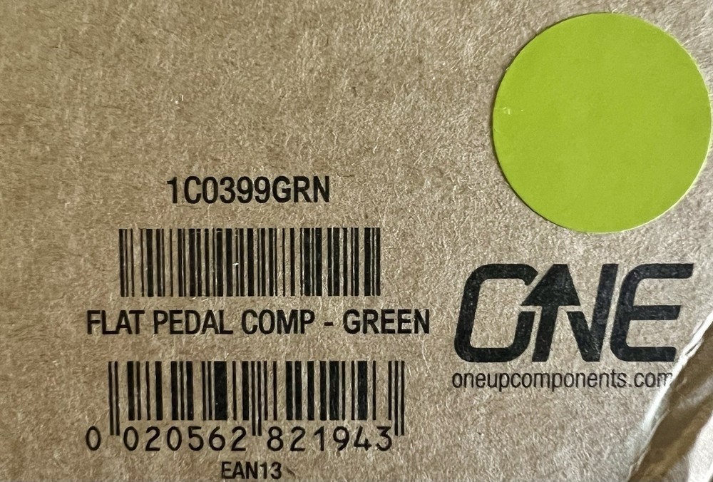 OneUp Components Composite Platform Pedals (pair) - Green - New in Box