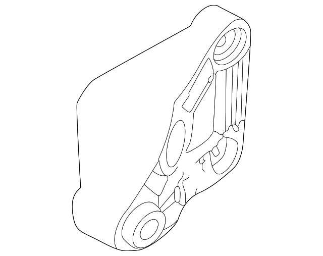 Genuine Volkswagen Front Bracket 1EA-199-307-D