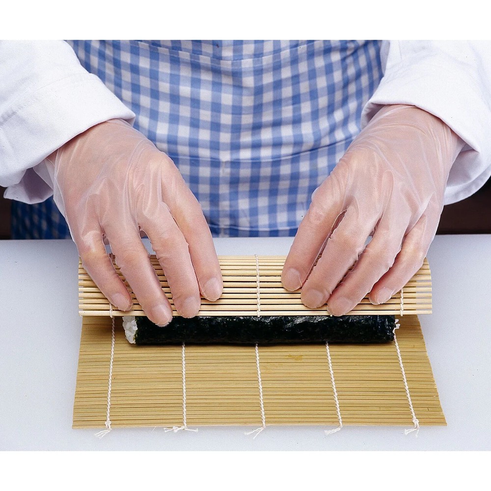 Japanese Non-Stick 35 Micron Extra Thick Embossed Sushi Gloves Medium (50/pack)