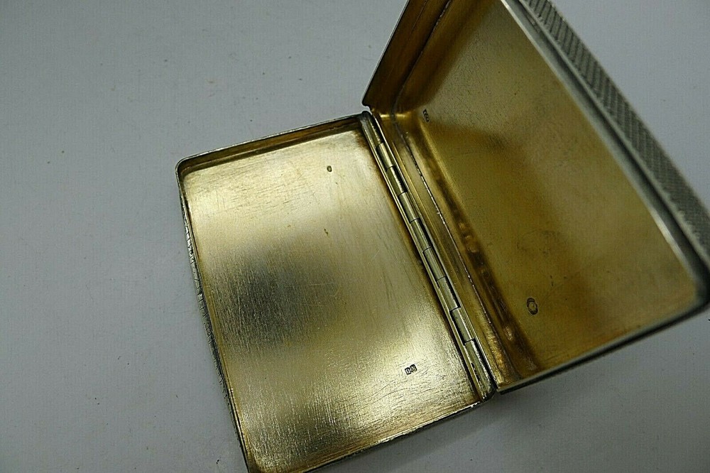 CZECHOSLOVAKIA RARE c.1880 SOLID SILVER DOUBLE SIDED SNUFF BOX RARE FIND