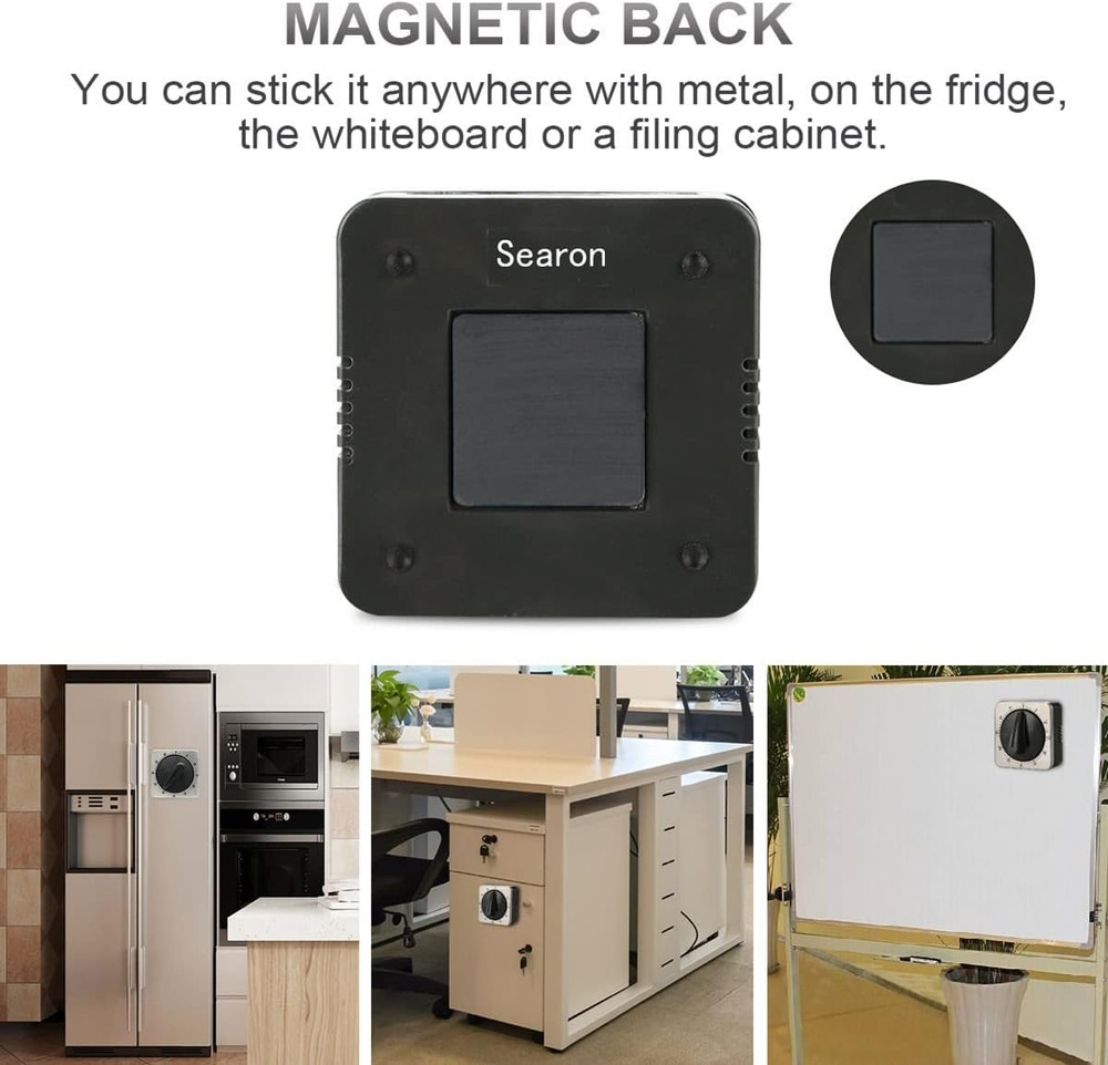 Kitchen Countdown Timer Magnetic 60 Minute Wind up Mechanical Timer Stainless St