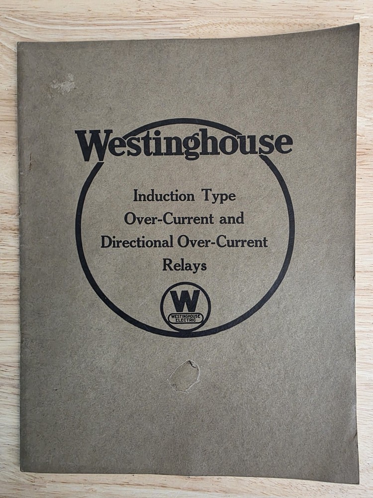 Vtg Westinghouse Induction Type Overcurrent Directional Manual