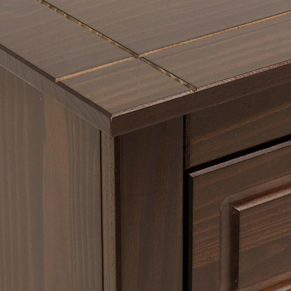 Solid Pine Sideboard With 3 Drawers And 3 Doors - 32 In